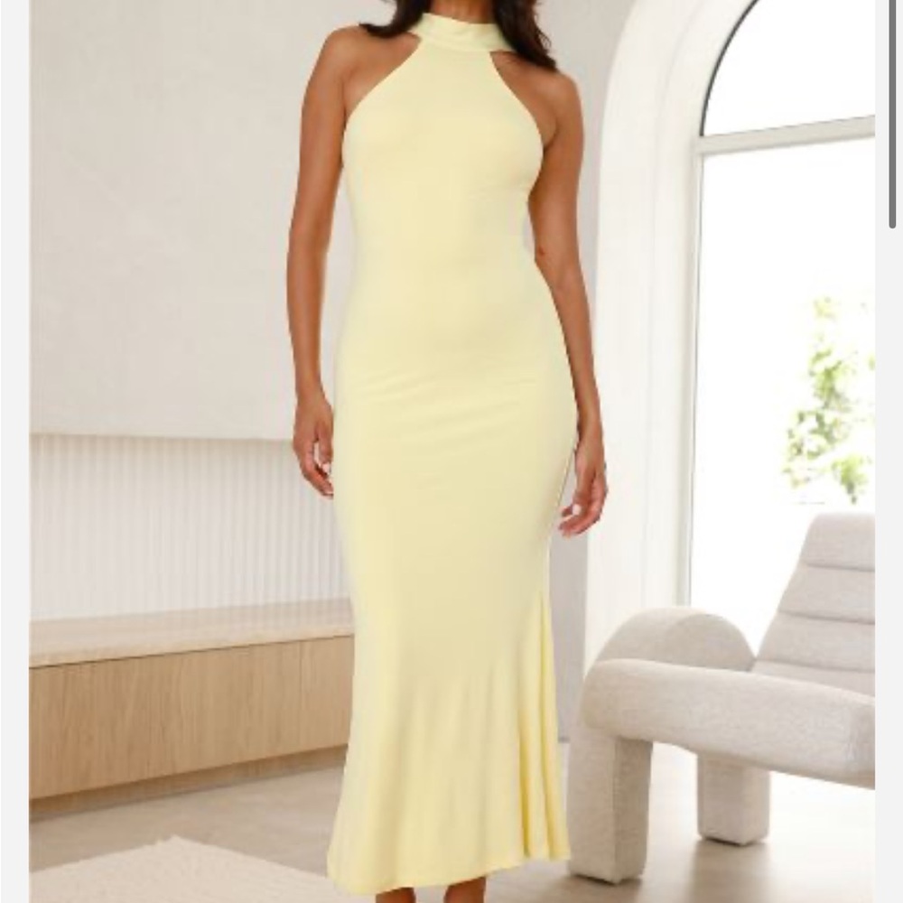 Hello Molly Beatrix High Neck Maxi Dress